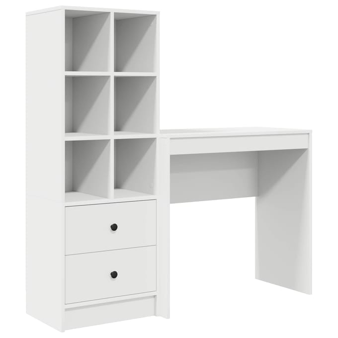 vidaXL - Bureau - Wit - 125,5 - x - 40 - x - 127 - cm - 2 - st