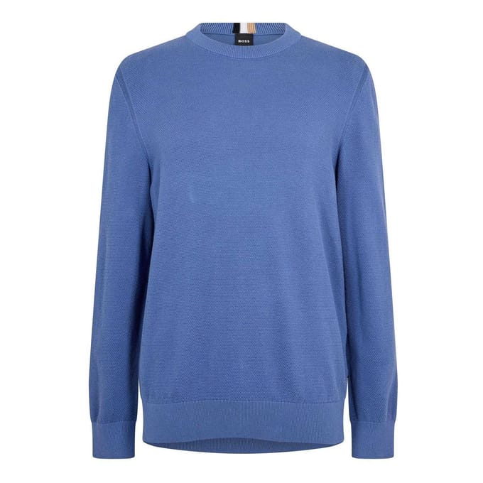 Boss Heren Ecaio-P Gebreide trui (Blauw)