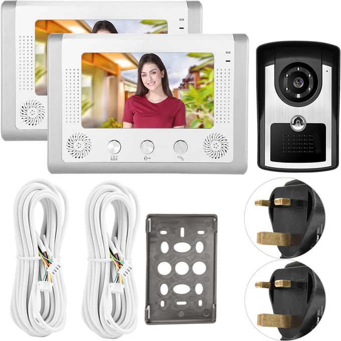 Kit Interphone Vidéo HD 7 Pouces Sonnette Interphone 801FC12