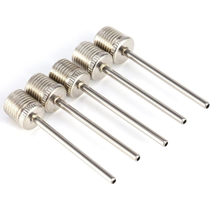 Pomp Adapter Set 7 Stuks Naald Connectoren Voetbal Voetbal Basketbal Fietsband white