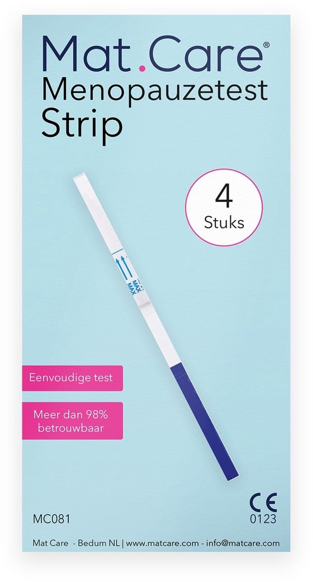 Mat Care Menopauzetest Strip - vruchtbaarheidstest vrouw - 4 stuks