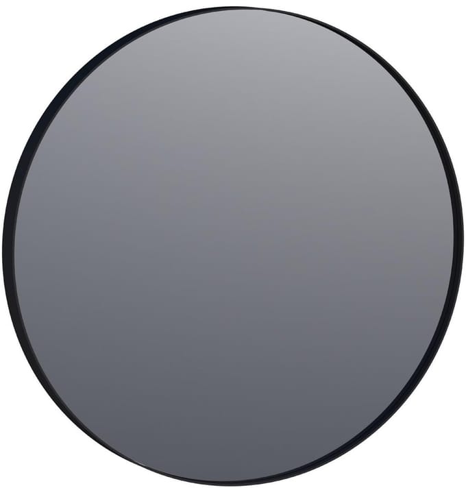 Brauer Onyx Spiegel - 70 cm - Rond - Zwart Geborsteld Frame