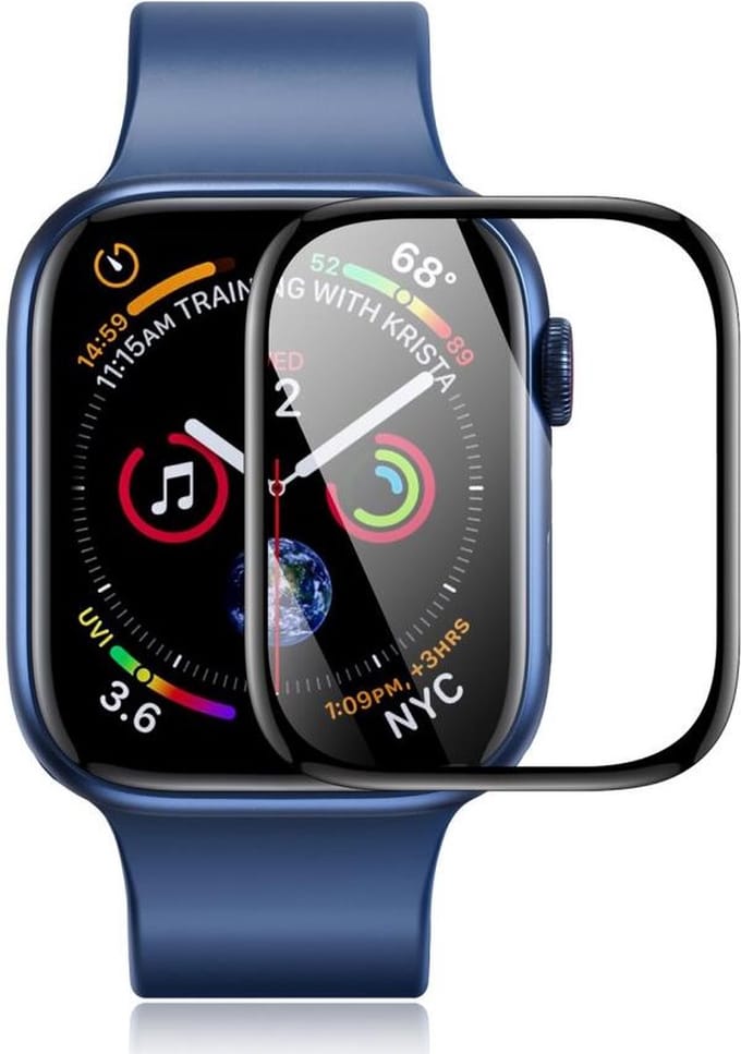 Dux Ducis - Screenprotector Geschikt voor Apple Watch 45MM - Folie (2-Pack) Zwart
