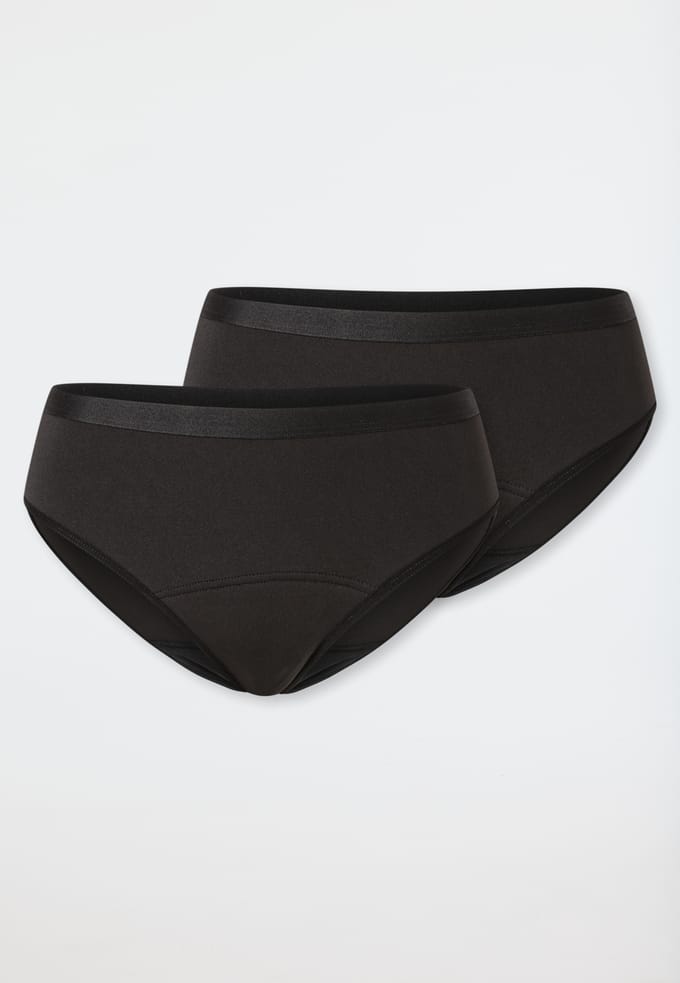Menstruatieslipjes, set van 2, zwart - Secret Care 50/52