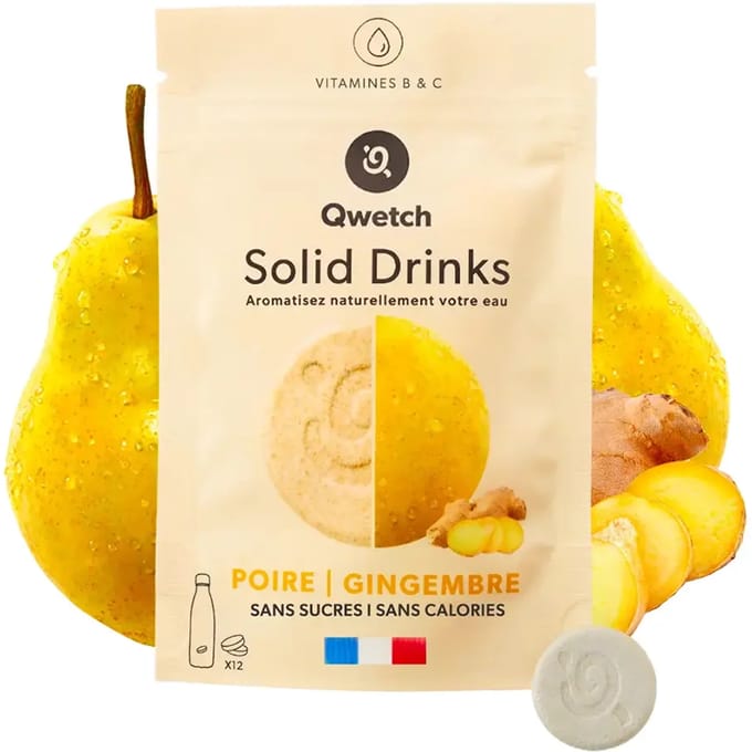 Hydratatietabletjes Peren & Gember Qwetch (x12)