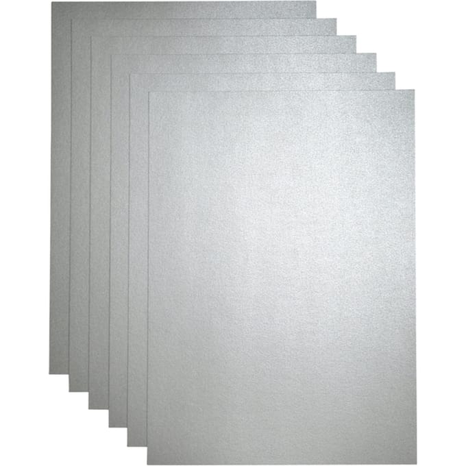 Papicolor - Kopieerpapier A4 120gr 6vel metallic zilver