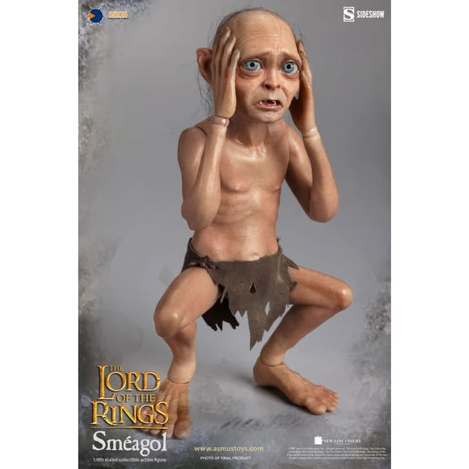 Asmus The Lord Of The Rings 1/6 Smeagol Figure