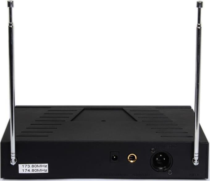 Qtx VHN2 draadloos hand + headset microfoon VHF 173.8 + 174.8MHz