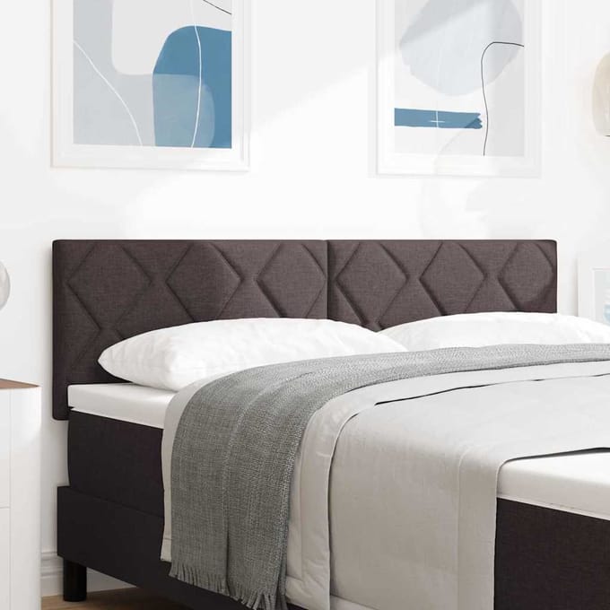 vidaXL - Hoofdbord - Donkerbruin - 160 - cm - Stof