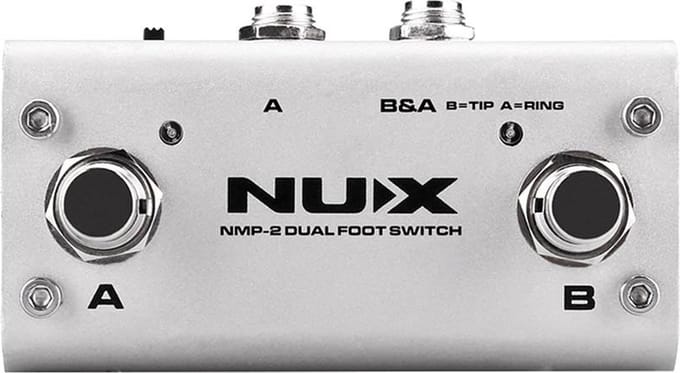 NUX NMP-2 universal dual footswitch, with latch and momentary mode switch