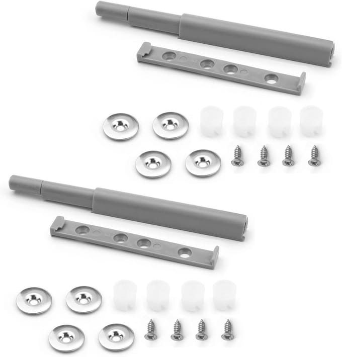 Deur Stopper - Buffer Set - Stil Sluiten - Geïntegreerde Structuur - 50mm 10 Stuks - Grijs