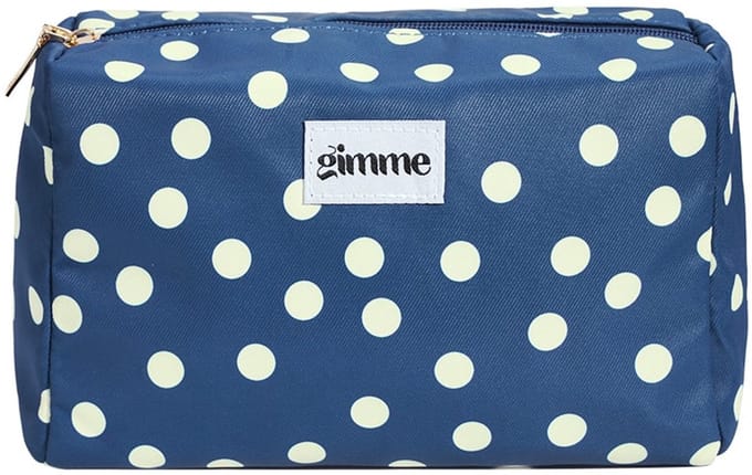 Make-uptassen met stippen, casual polyester, dagelijkse accessoires - Marineblauw