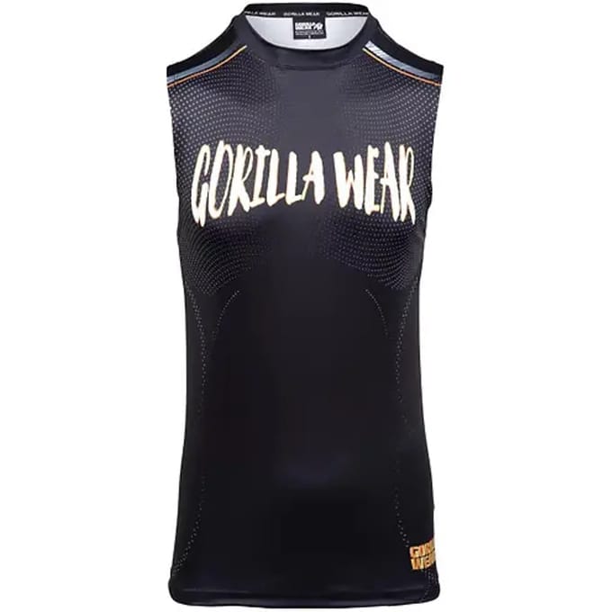 Gorilla Wear Clayton Tank Top - Zwart/Goud - S