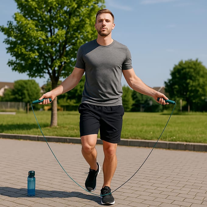 Vitolog - Trainingsstangen - Bokserspringtouw - Met Lagerringen - Verstelbaar - 3m