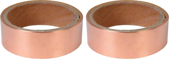 2x rollen anti-slakken kopertape 4 m - Ongediertebestrijding / weermiddel
