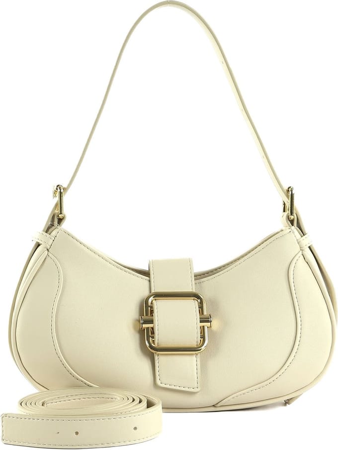 SEIDENFELT MANUFAKTUR Schoudertas Maleras Shoulderbag Cream / Gold Crème