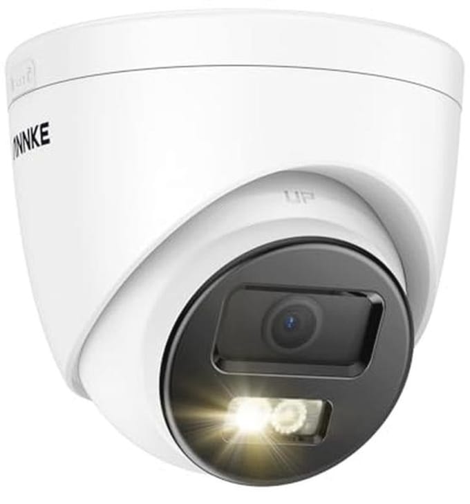 3K PoE Buiten Bewakingscamera met Nachtzicht, Bewegingsdetectie en Micro SD Slot