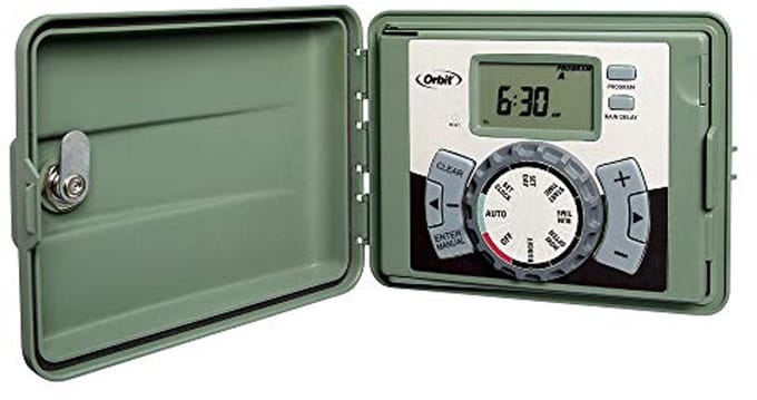 Sproeier met Kantelpaneel en Timer voor 4 Stations - Grijs