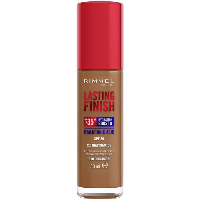 Rimmel Lasting Finish 35Hr Foundation 30 ml (Verschillende Tinten) - 510 Cinnamon