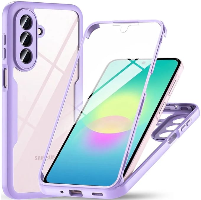 Hoesje geschikt voor Samsung Galaxy A27 - Techsuit ColorVerse 360 Case met Screenprotector - Paars