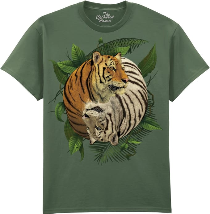 Tijger Yin Yang The Coloured House T-shirt M