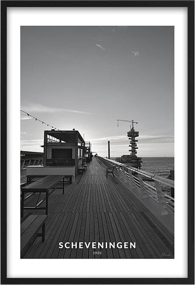 Poster Pier Scheveningen A3 - 30 x 42 cm (Exclusief Lijst)