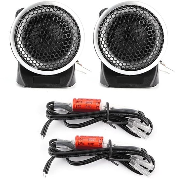 Dailygoody - Tweeter Luidsprekers - 150W Audio - Mini Hoorn - Zwart +