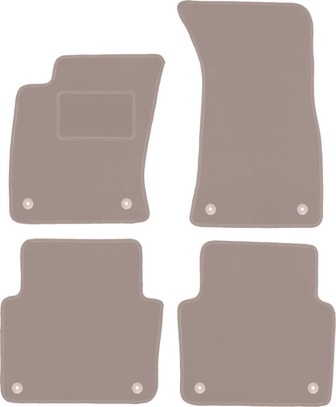 Beige veloursmatten voor: Audi A8 D3 sedan (2002-2009)