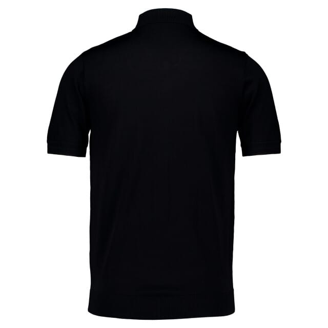 Genti Polo 2 Buttons Ss Polos Zwart K4122-1260
