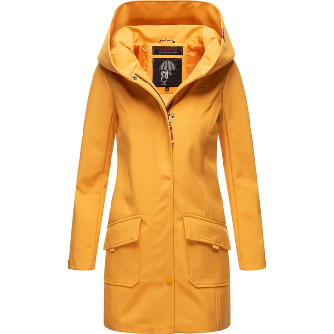Marikoo dames softshelljas – Mayleen, waterafstotend met capuchon