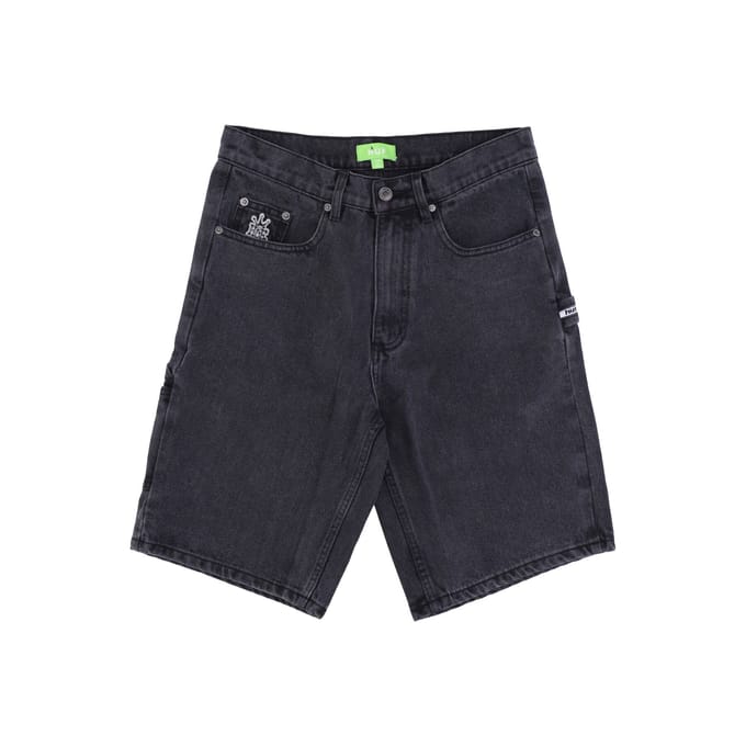 Huf Workman Korte Herenjeans Zwart Denim
