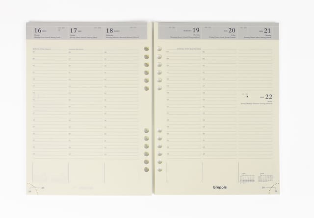 Agendavulling 2027 Brepols Brefax 7 7dagen/2pagina's