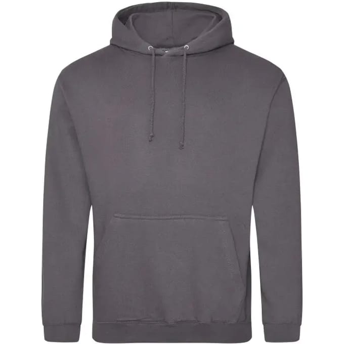 Just Hoods College Hoodie JH001 - Steel Grey (Solid) - M