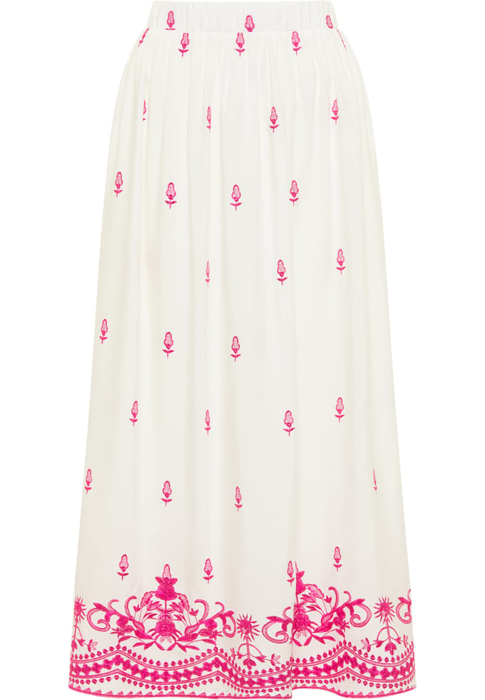 IZIA Geborduurde Maxi Rok gaya