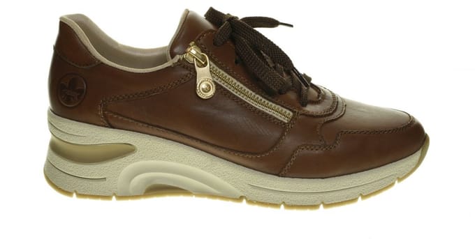Comfortschoenen Dames Cognac Rieker maat 40