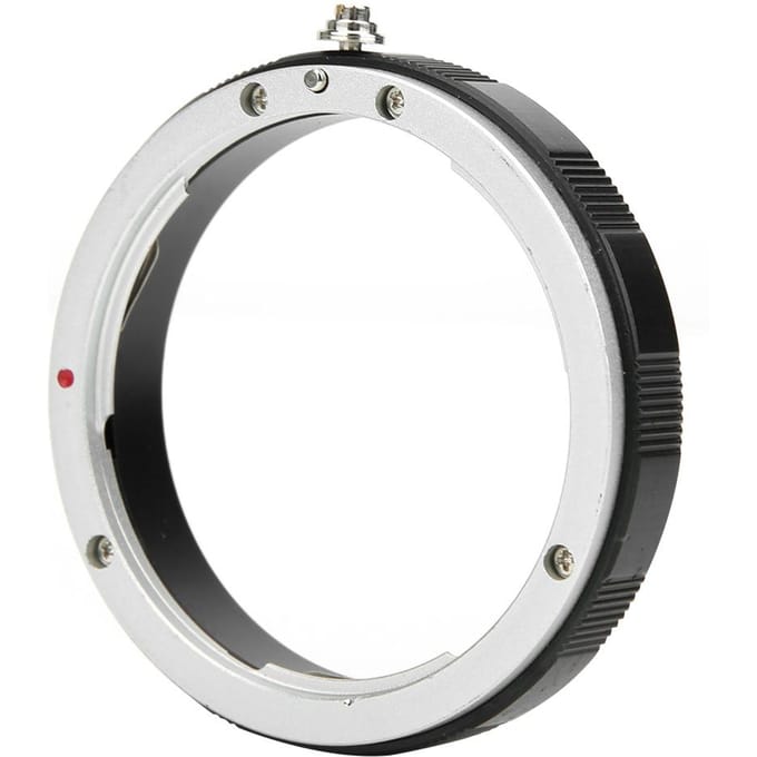 Bague Adaptatrice d'Objectif pour Objectif SLR à Monture Canon EOS vers Interface Filetée M60*0.75 white