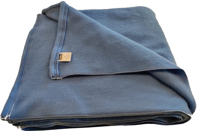 Brandvertragend deken Atlas 180x220 cm (myosotis-blauw)