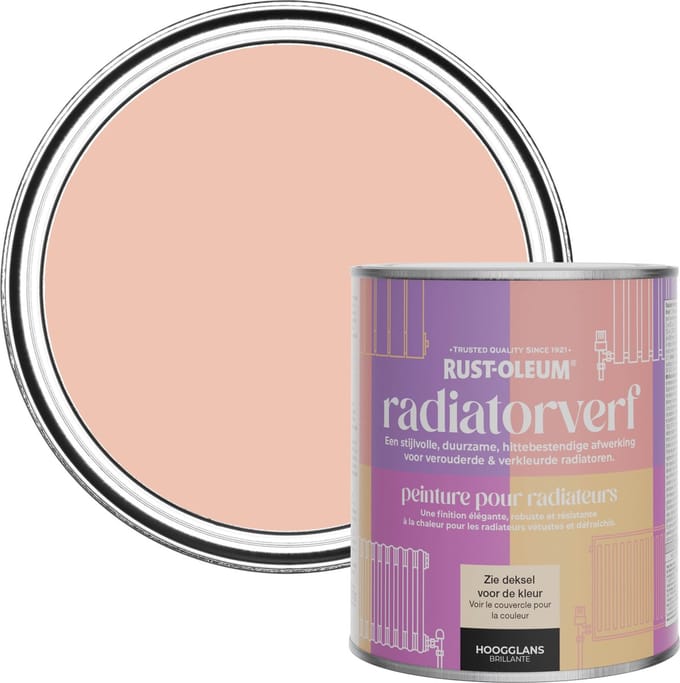 Rust-Oleum Roze Radiatorverf Hoogglans - Koraal 750ml