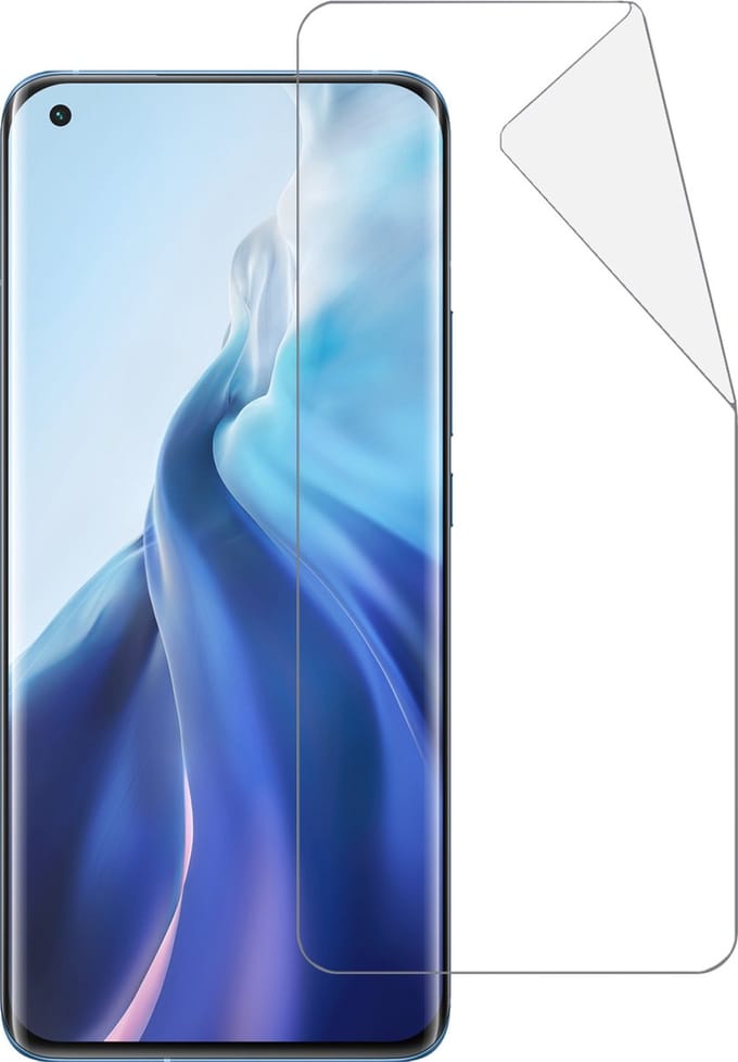 Screenprotector - Folie - Geschikt voor Xiaomi Mi 11 - Ultra Clear - Bescherm Folie - Soft TPU - Screen Protector