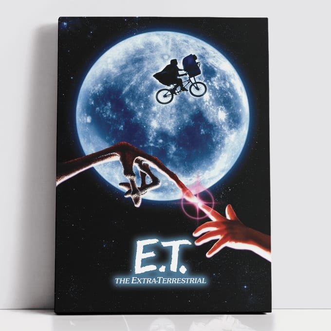Decorsome x E.T. the Extra-Terrestrial Classic Poster Rectangular Canvas - 12x18 inch