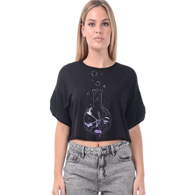 Outer Vision T-shirt - Witch Potion - S tot XXL - voor Vrouwen - zwart