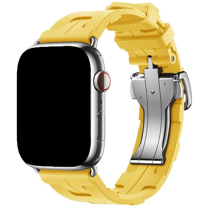 2+1 | Apple Watch Bandje Kilim - Siliconen - Geel