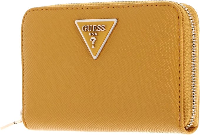 GUESS Portemonnee Laurel SLG Medium Zip Around Wallet Topaz Goudkleurig