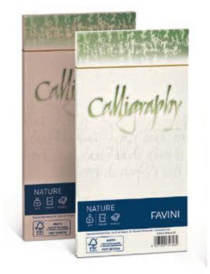 Favini Nature Calligraphy envelop DL (110 x 220 mm) Beige 25 stuk(s)