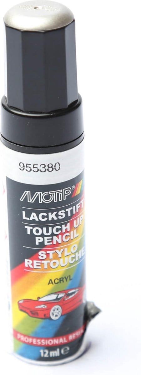 Motip 955380 - Auto lakstift - Zilver Metallic - 12 ml
