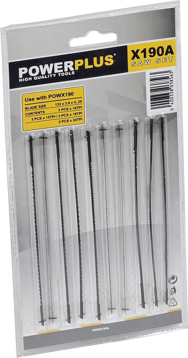 Powerplus Zaagbladen POWX190A - Geschikt voor POWX190