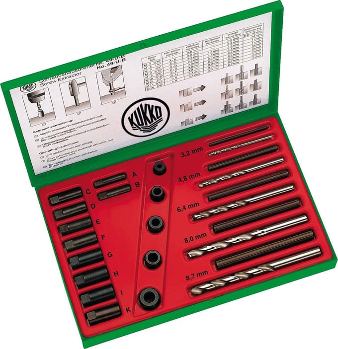 kukko schroefverwijderset 49-U-B M 5 - M 16 -