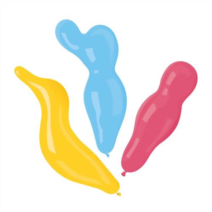 8 Ballonnen assorti kleuren Figures