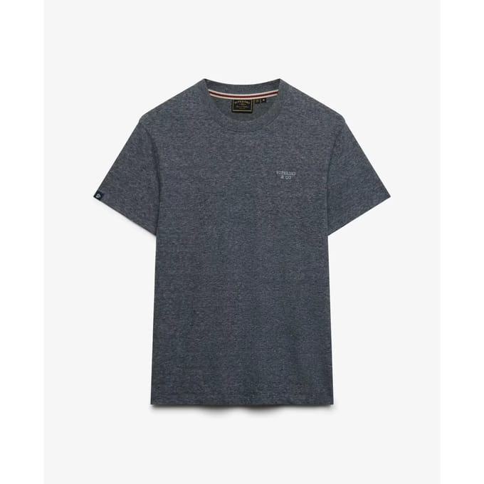 Superdry - Essential Gestapeld Logo Geborduurde T-shirt - Heren - T-shirts
