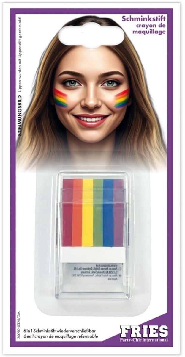 Schminkstick regenboog - pride